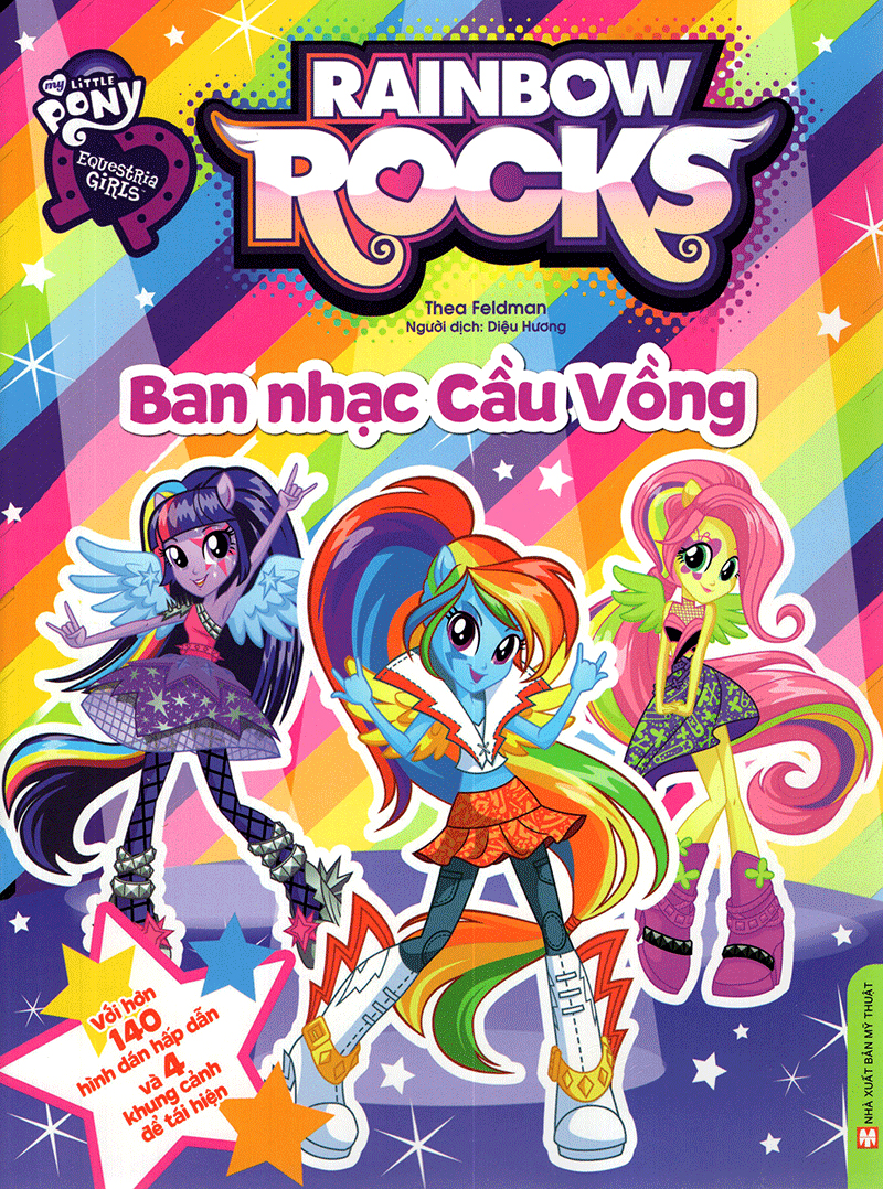 my little pony - rainbow rocks - ban nhạc cầu vồng (hình dán) - Ảnh 3