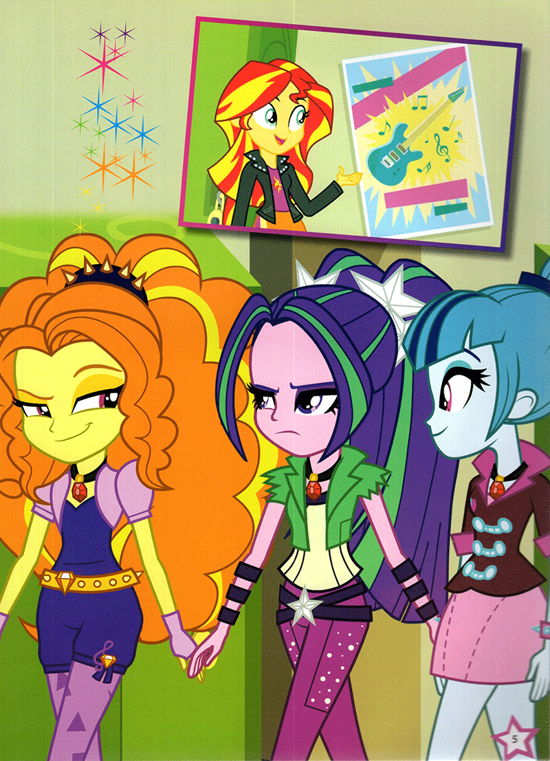 my little pony - rainbow rocks - ban nhạc cầu vồng (hình dán) - Ảnh 7