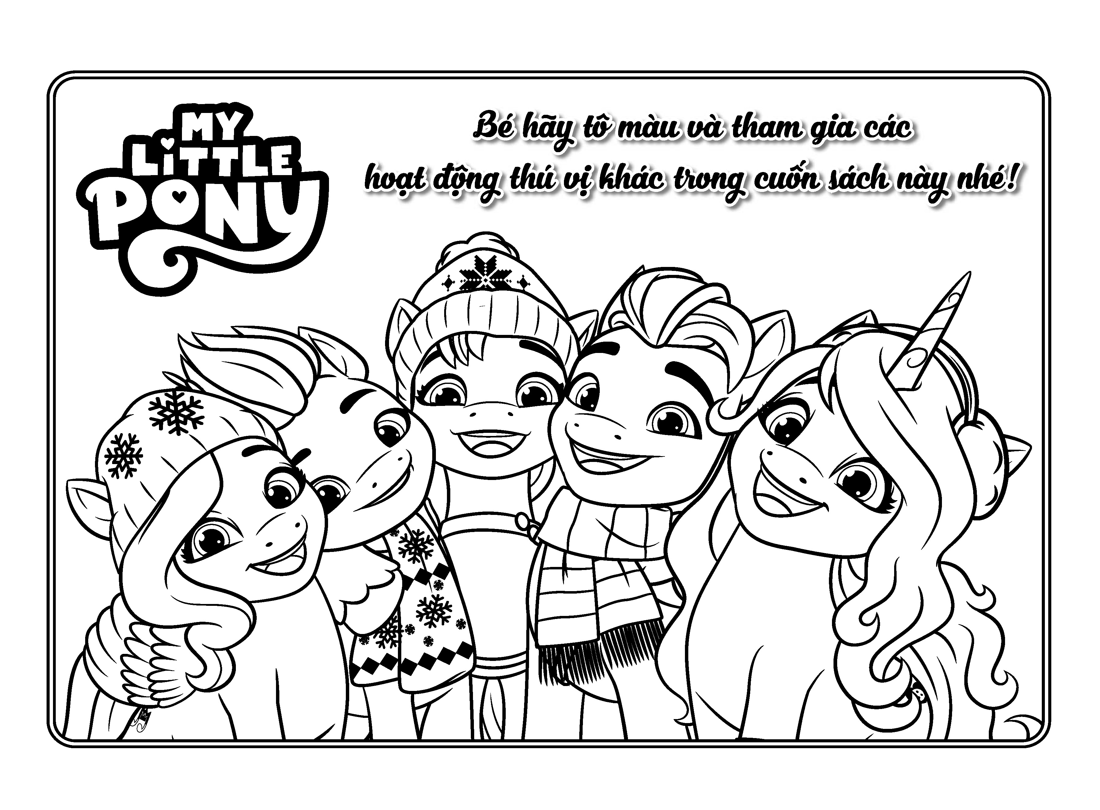 my little pony - sách tô màu & thực hành khổ lớn - Ảnh 4