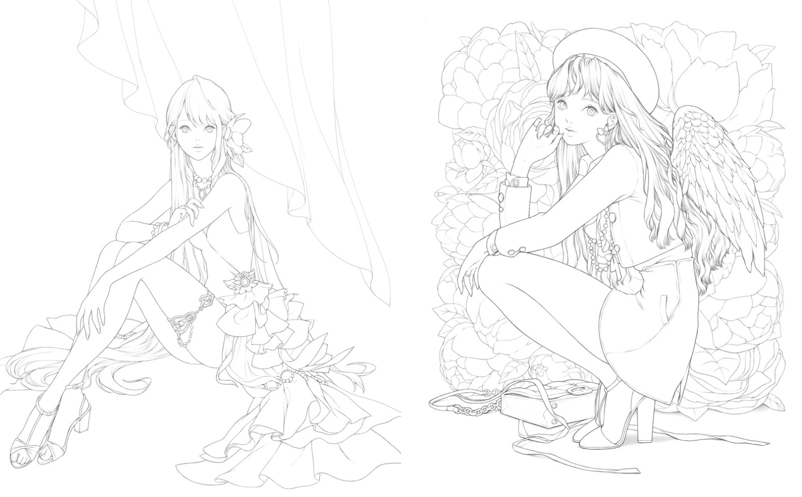 mystica ミスティカ ぬり絵ブック - mystica nurie book shinpi no shojo tachi - Ảnh 5