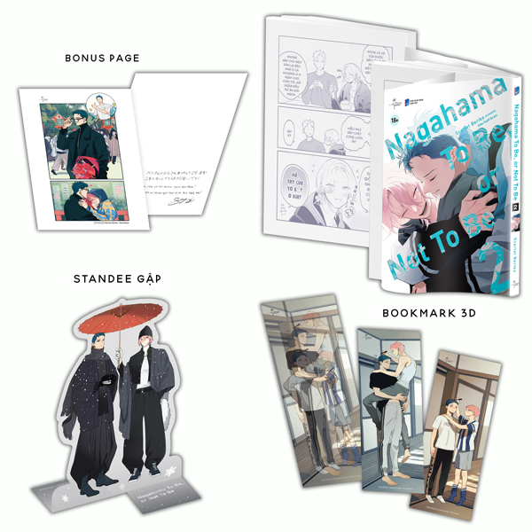 Nagahama To Be, Or Not To Be - Tập 2 - Bản Đặc Biệt - Tặng Kèm Bonus Page Art Ngoài Kèm Chữ Ký Tác Giả + Standee PVC Đế Gấp + Bookmark 3D