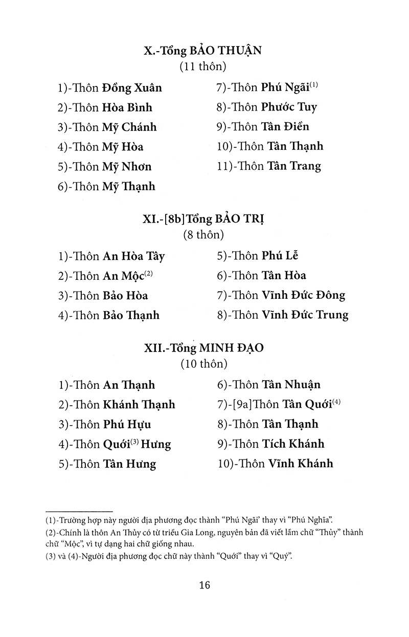 nam kỳ địa hạt tổng thôn danh hiệu mục lục - Ảnh 13