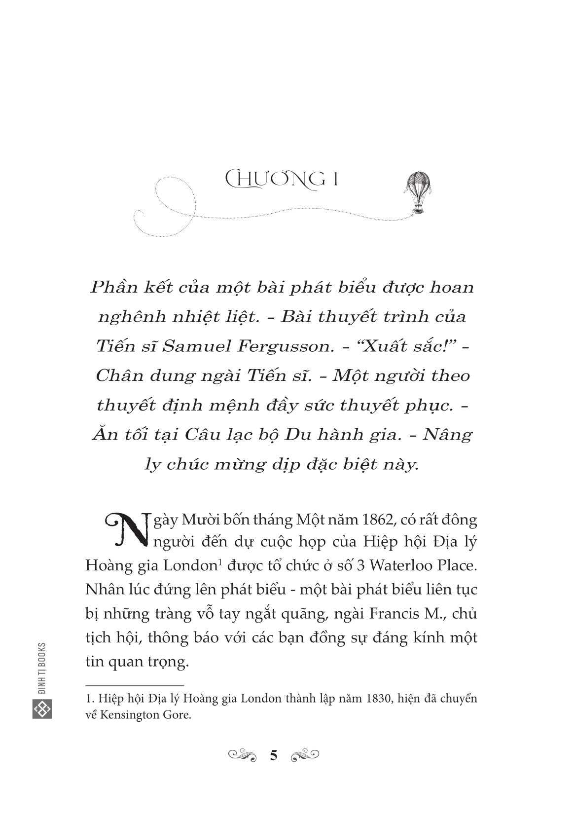năm tuần trên khinh khí cầu - bìa cứng - Ảnh 2