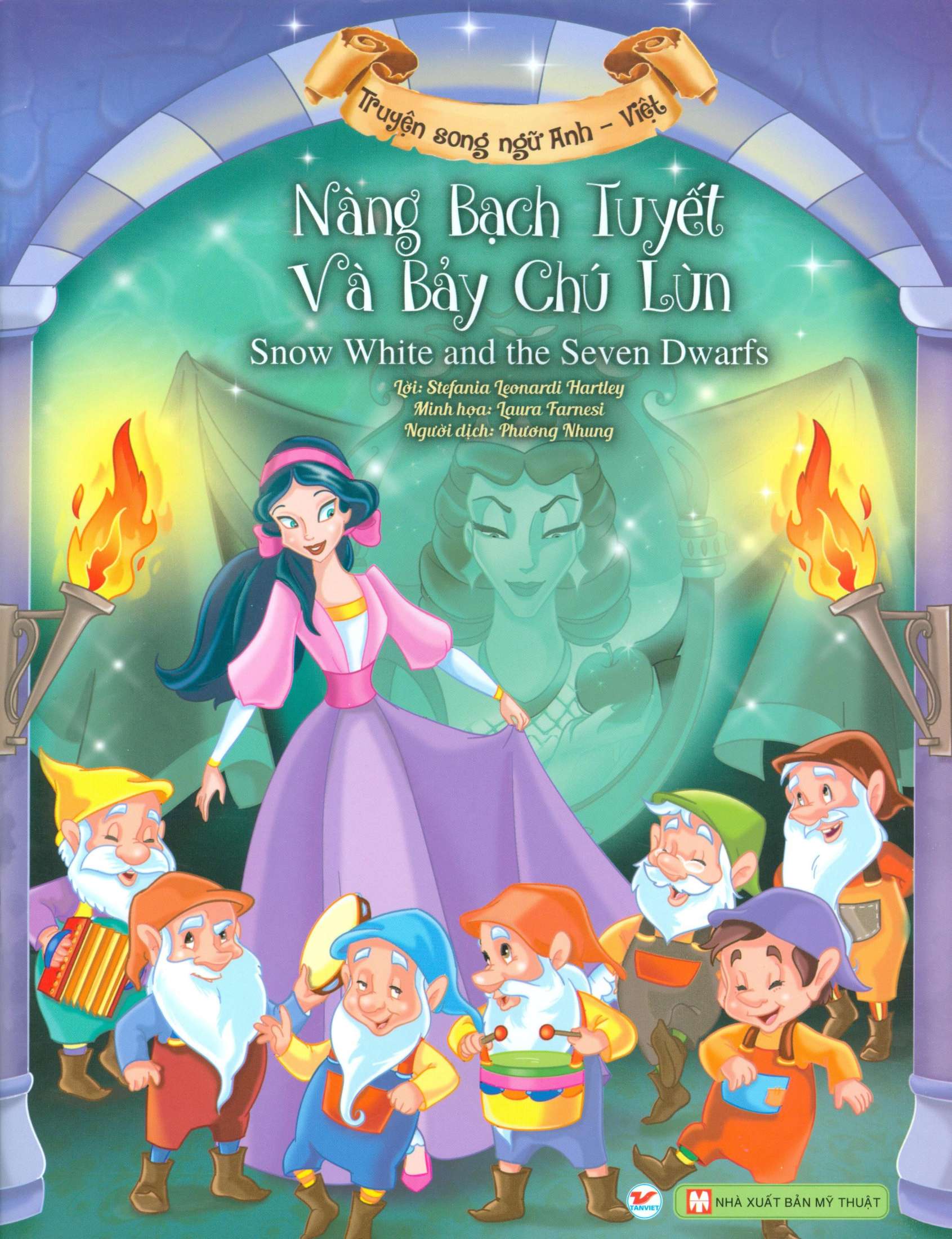nàng bạch tuyết và bảy chú lùn (song ngữ anh - việt) - Ảnh 2
