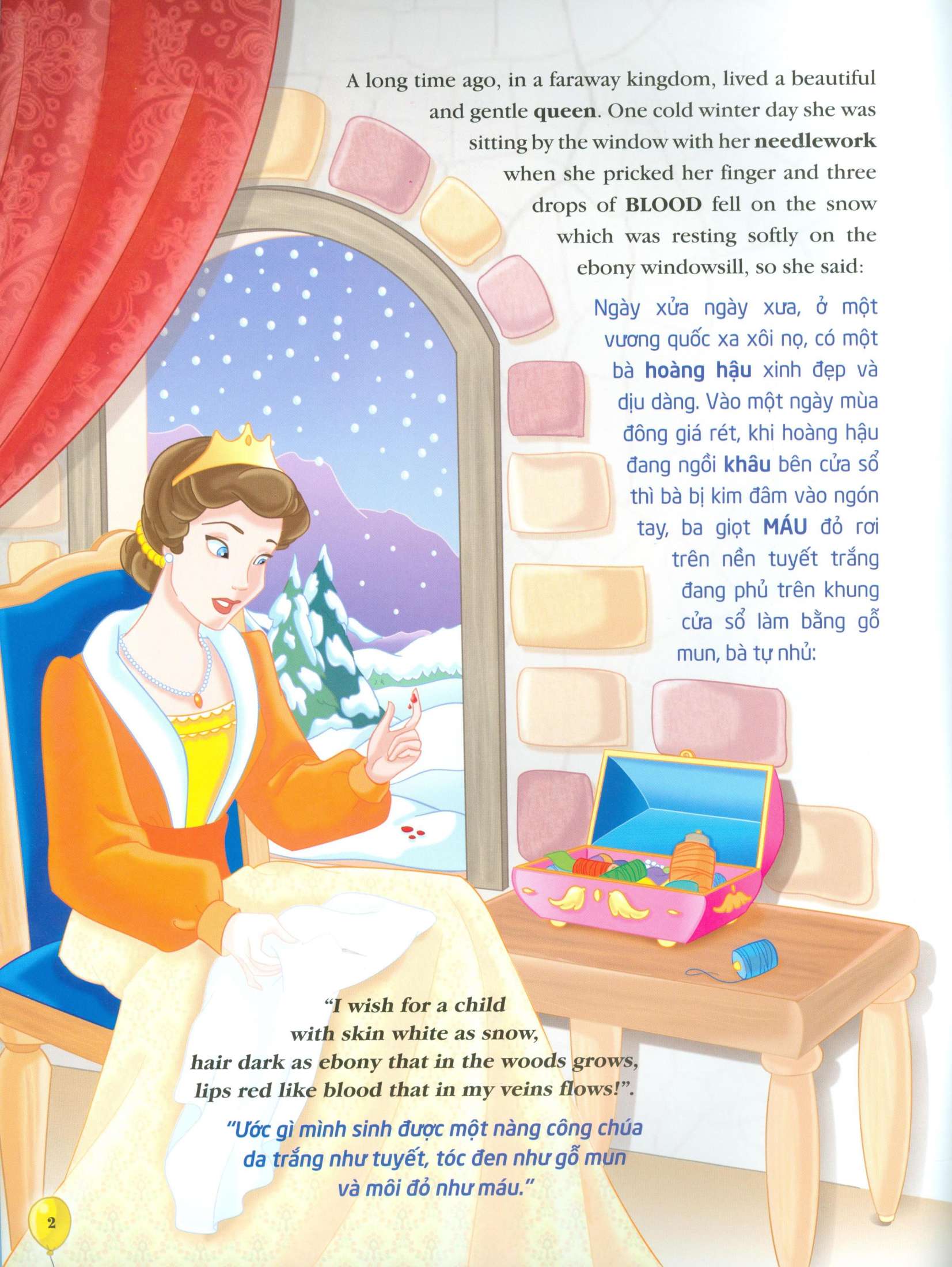 nàng bạch tuyết và bảy chú lùn (song ngữ anh - việt) - Ảnh 3