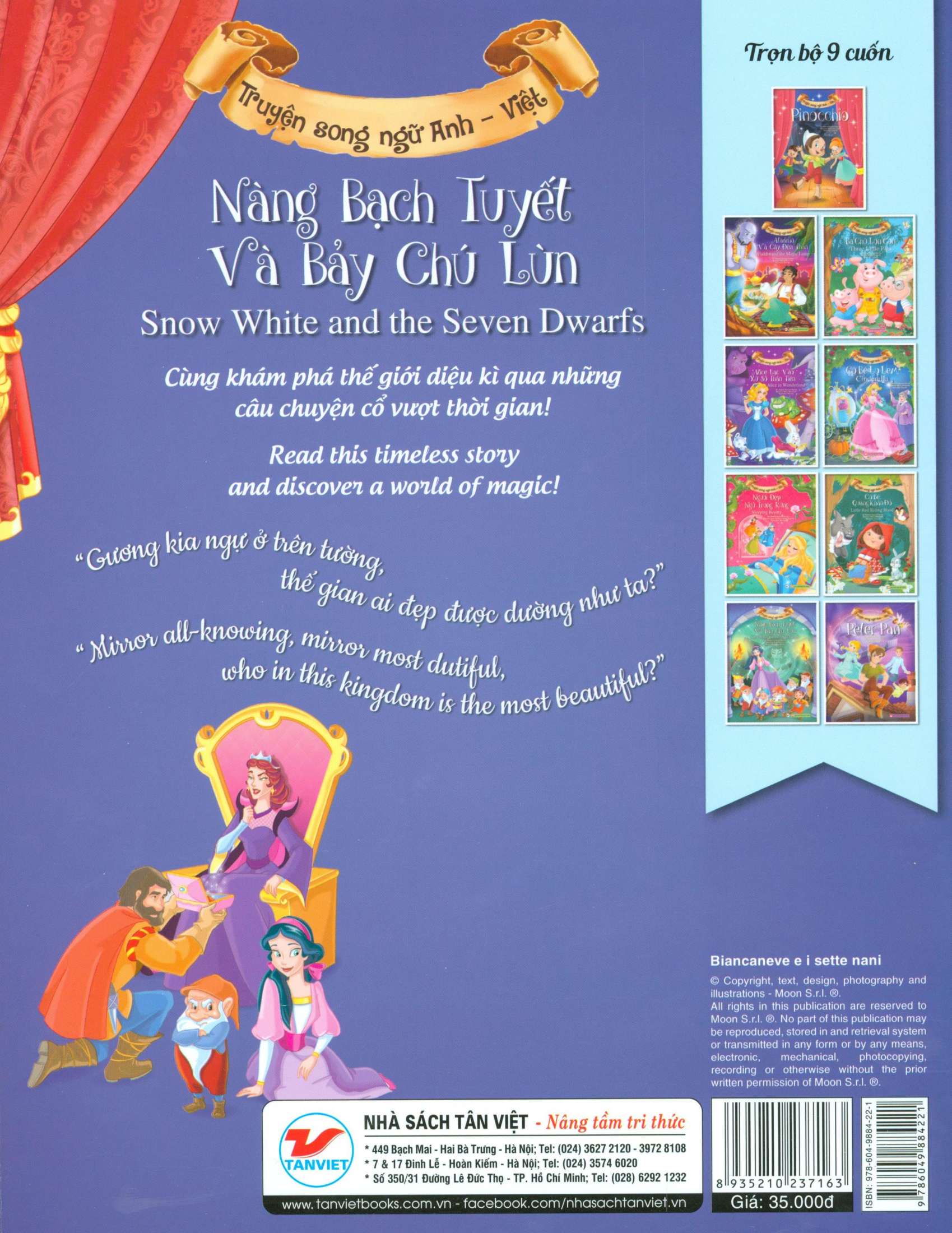 nàng bạch tuyết và bảy chú lùn (song ngữ anh - việt) - Ảnh 7