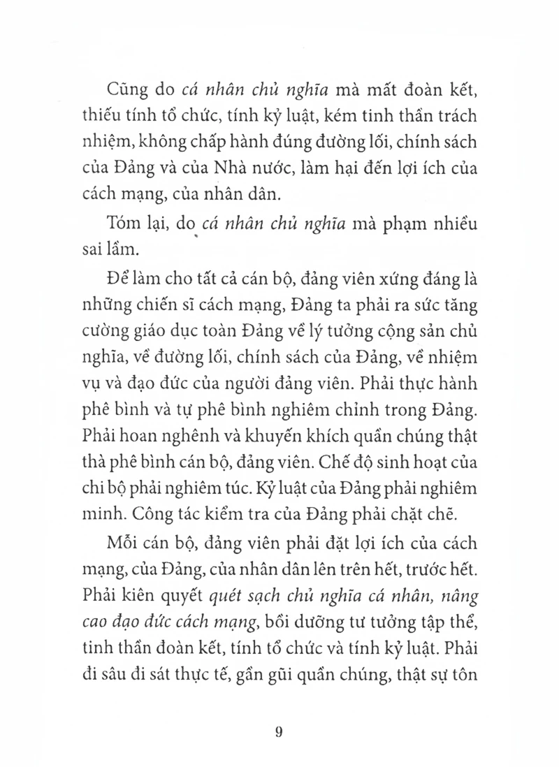 nâng cao đạo đức cách mạng, quét sạch chủ nghĩa cá nhân (tái bản 2024) - Ảnh 5
