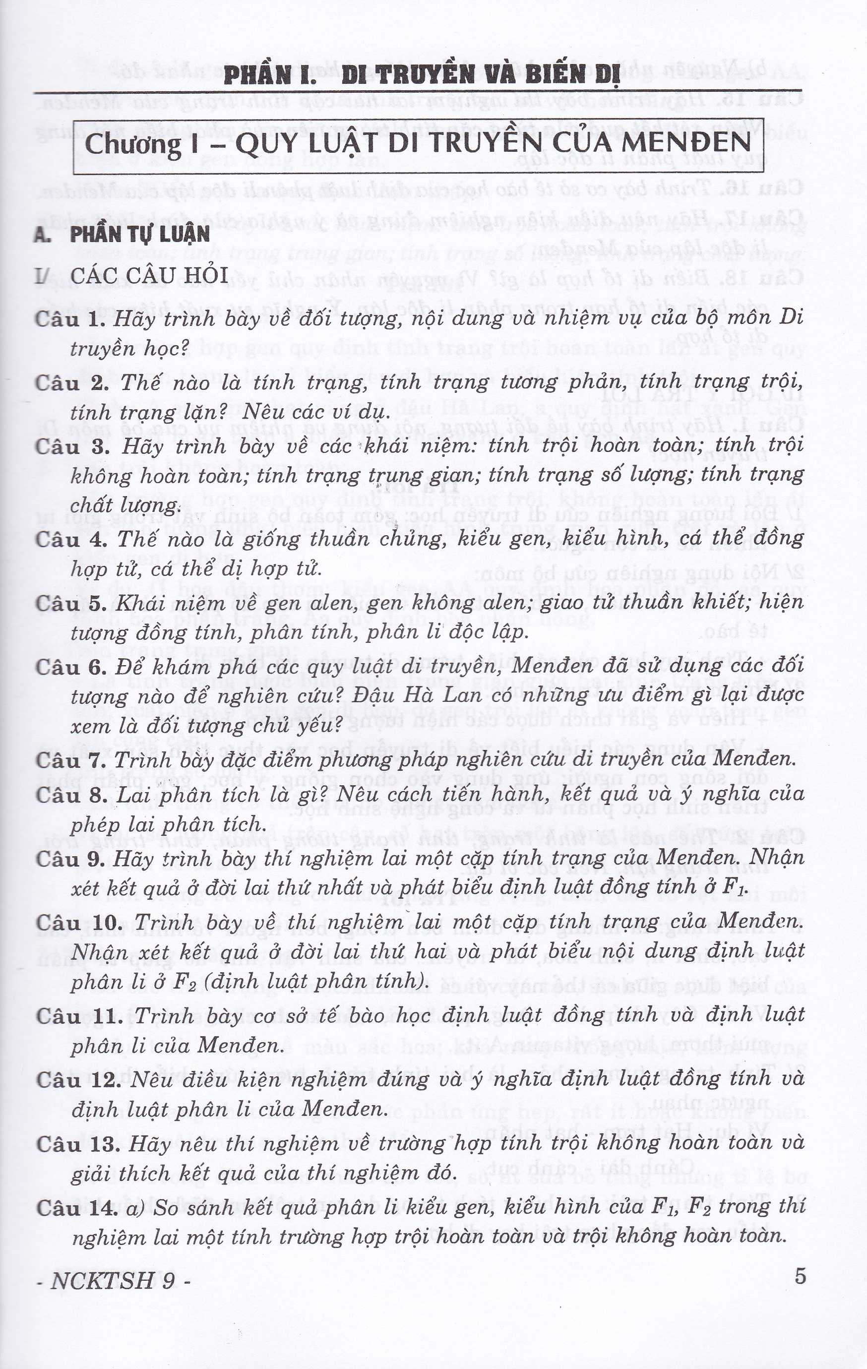 nâng cao kiến thức sinh học 9 - Ảnh 5