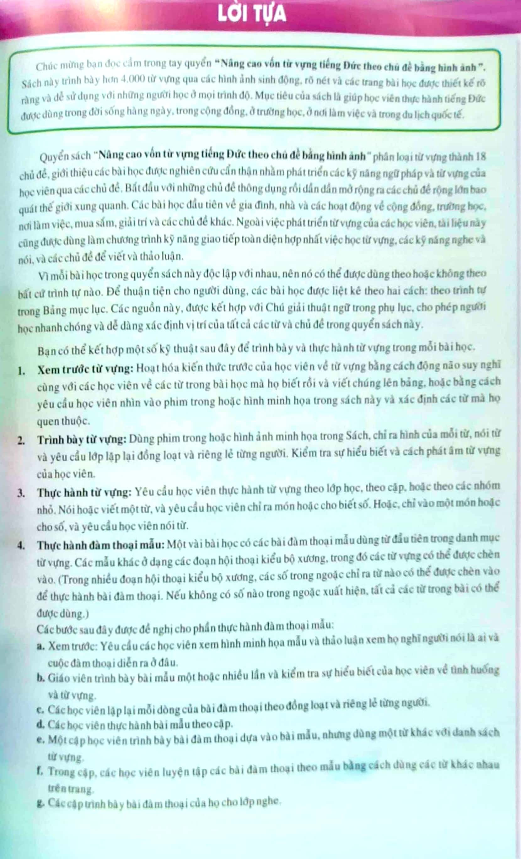 nâng cao vốn từ vựng tiếng đức theo chủ đề bằng hình ảnh (tái bản) - Ảnh 3