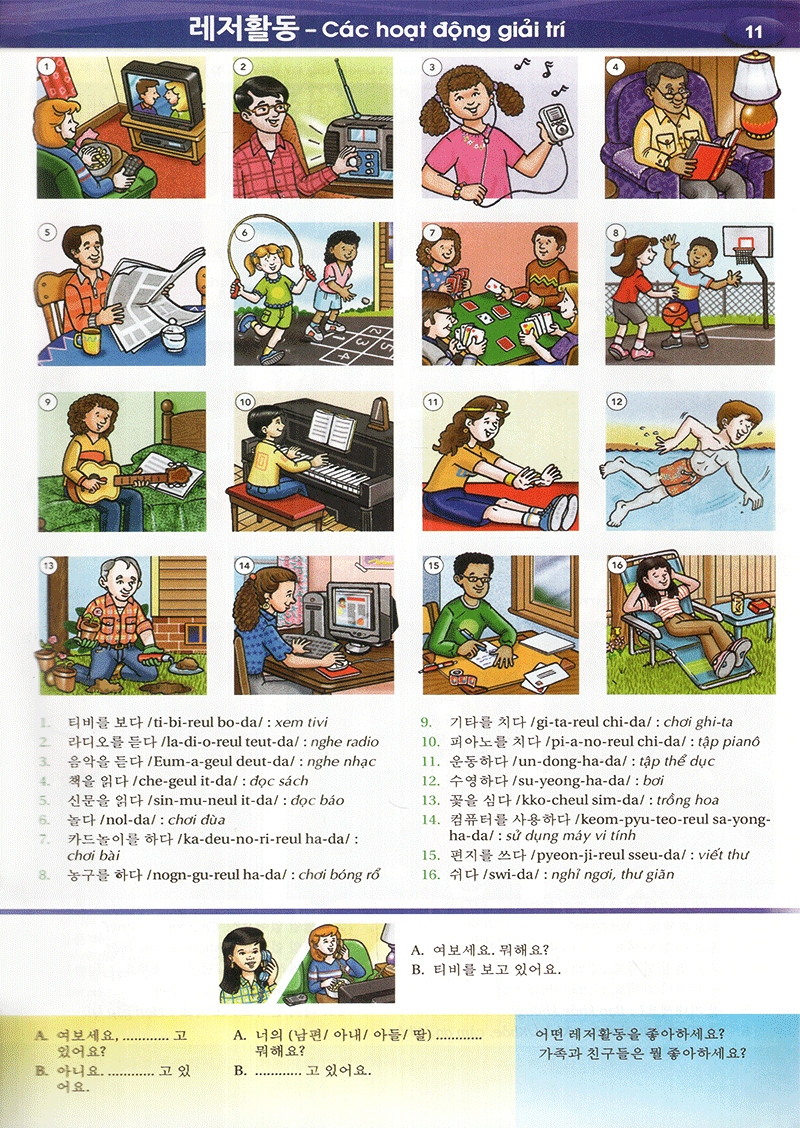 nâng cao vốn từ vựng tiếng hàn theo chủ đề bằng hình ảnh - Ảnh 15