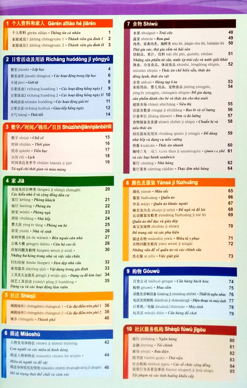 nâng cao vốn từ vựng tiếng trung theo chủ đề bằng hình ảnh (tái bản 2023) - Ảnh 3