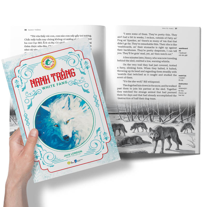 nanh trắng - white fang (song ngữ) - Ảnh 2