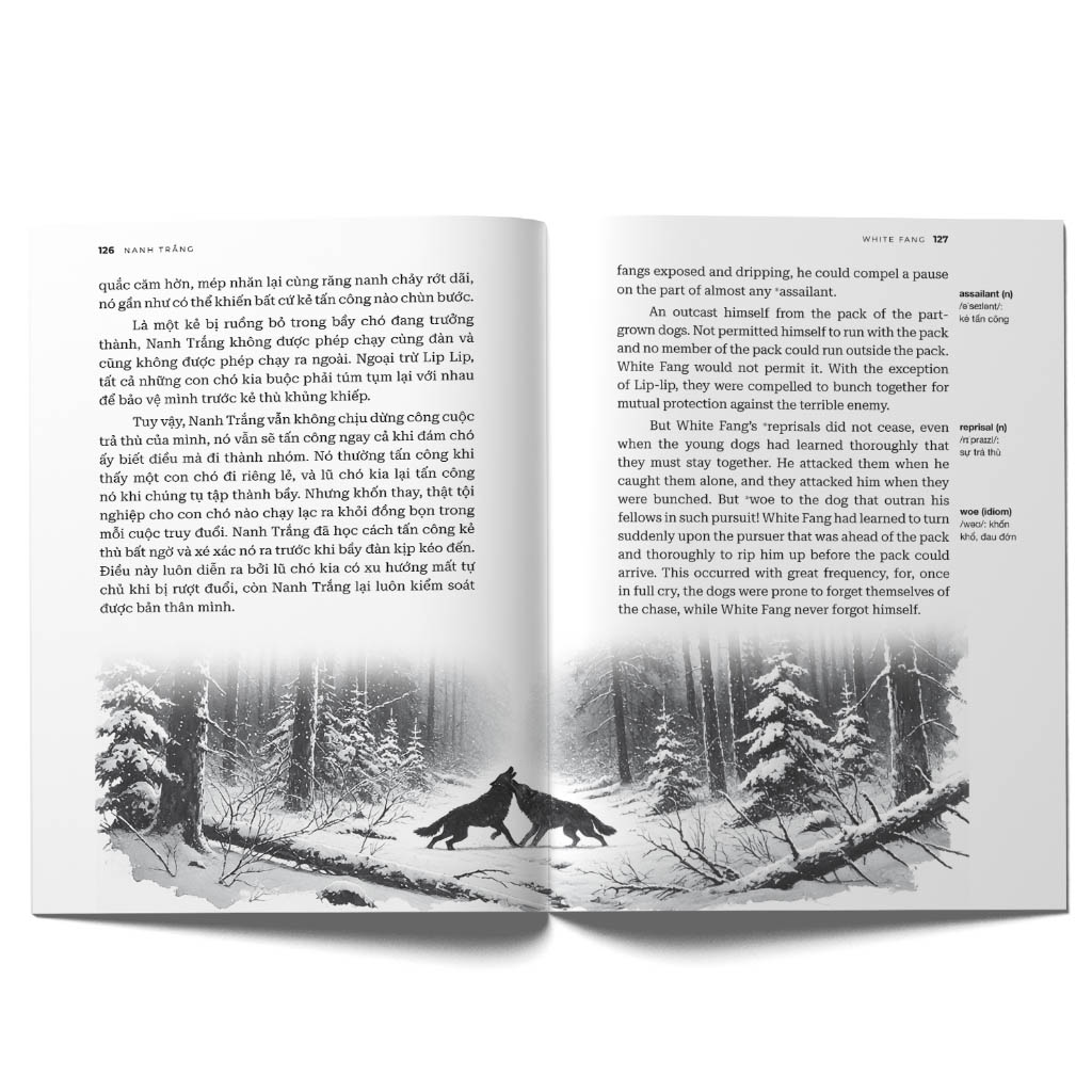 nanh trắng - white fang (song ngữ) - Ảnh 5