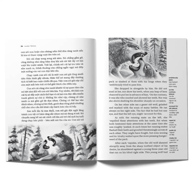 nanh trắng - white fang (song ngữ) - Ảnh 6