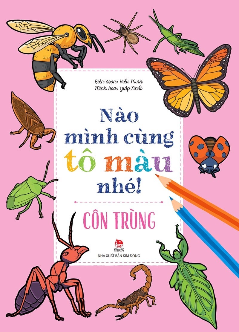 nào mình cùng tô màu nhé! - côn trùng - Ảnh 2
