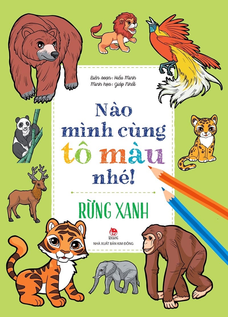 nào mình cùng tô màu nhé! - rừng xanh - Ảnh 2