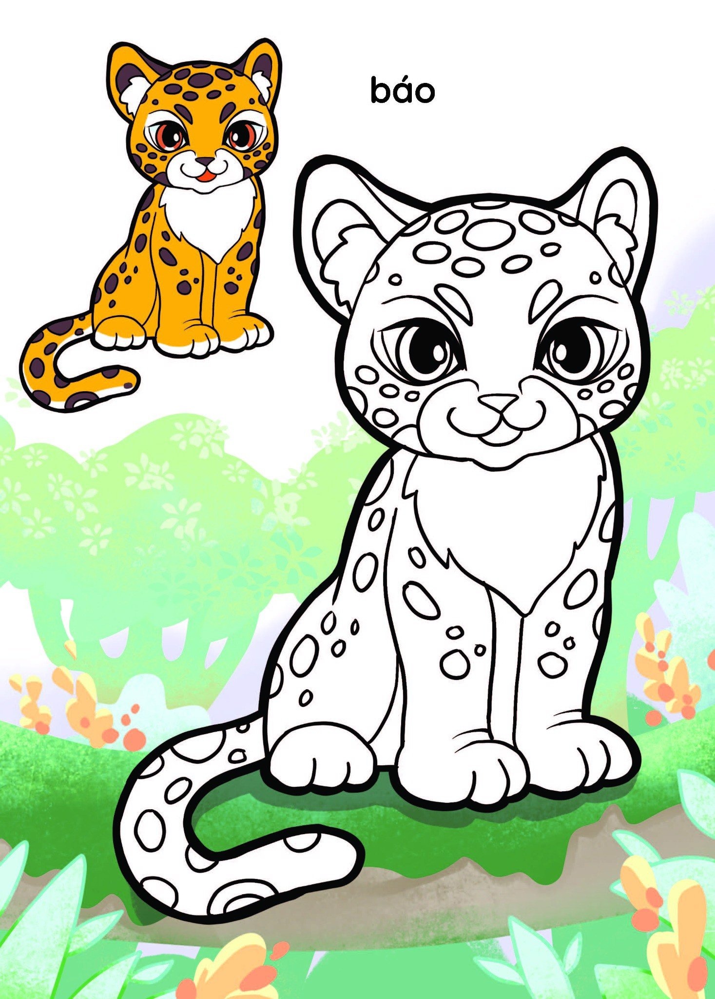 nào mình cùng tô màu nhé! - rừng xanh - Ảnh 4