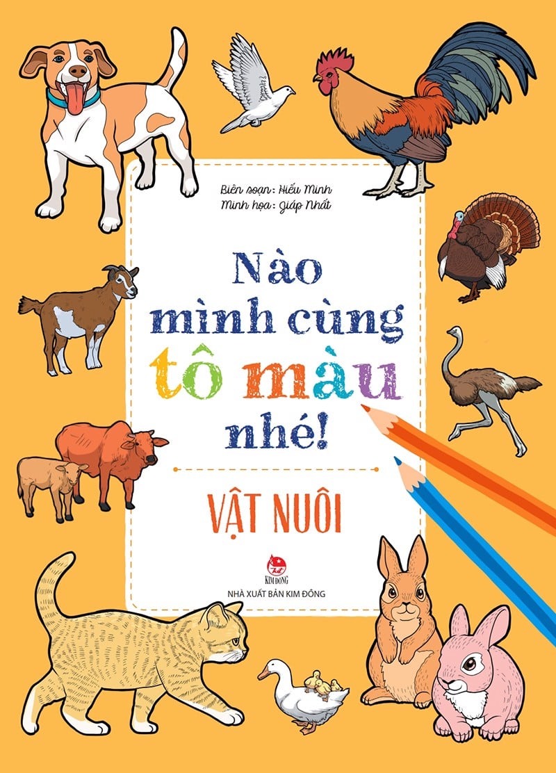 nào mình cùng tô màu nhé! - vật nuôi - Ảnh 2
