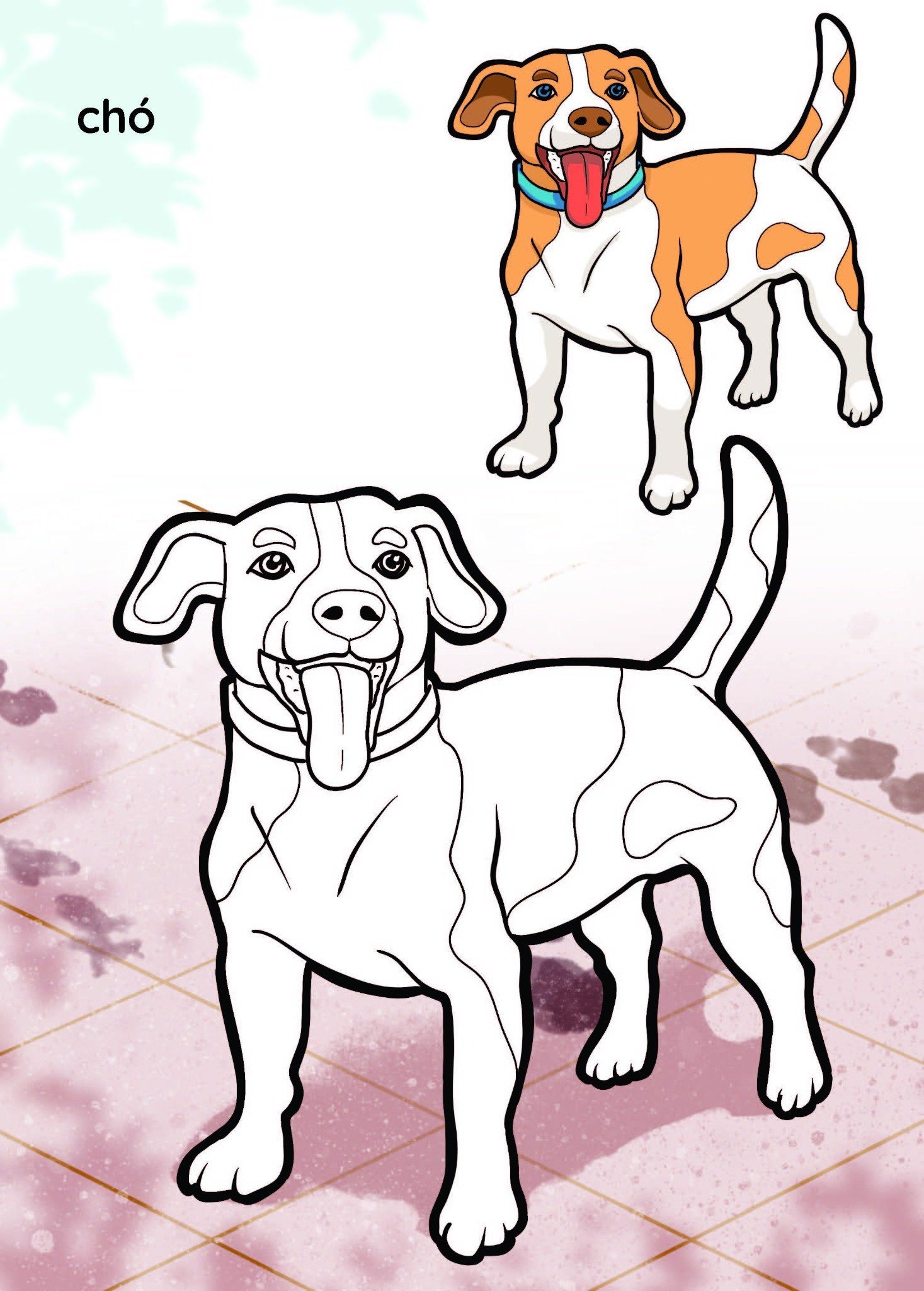 nào mình cùng tô màu nhé! - vật nuôi - Ảnh 3