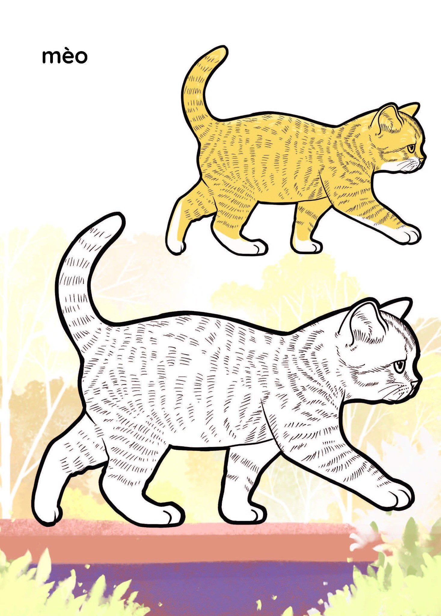 nào mình cùng tô màu nhé! - vật nuôi - Ảnh 4