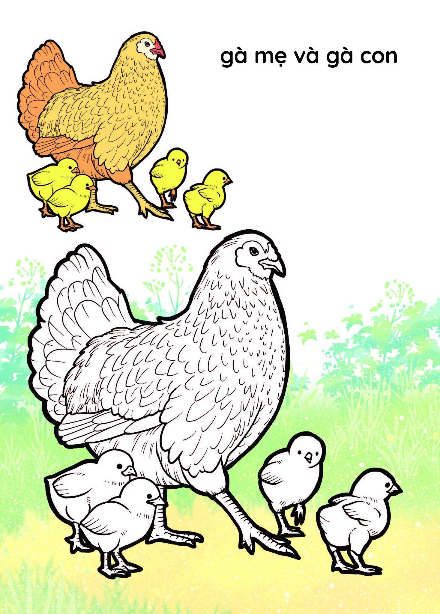 nào mình cùng tô màu nhé! - vật nuôi - Ảnh 6