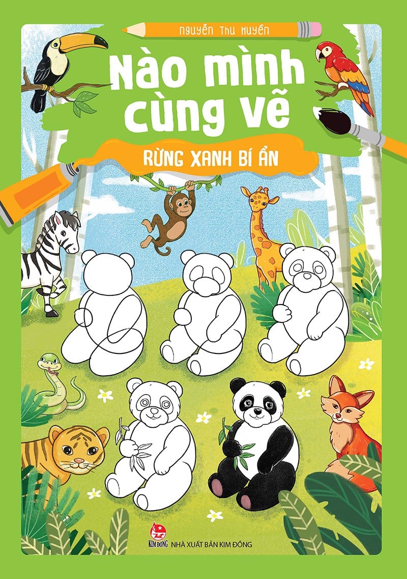 nào mình cùng vẽ - rừng xanh bí ẩn - Ảnh 2