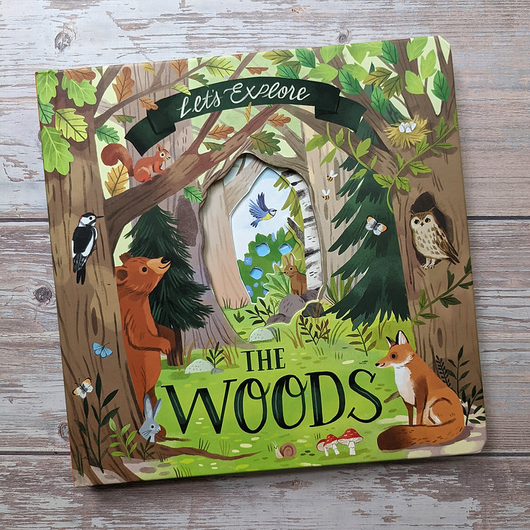 nature die-cut book - let's explore! the woods - Ảnh 3