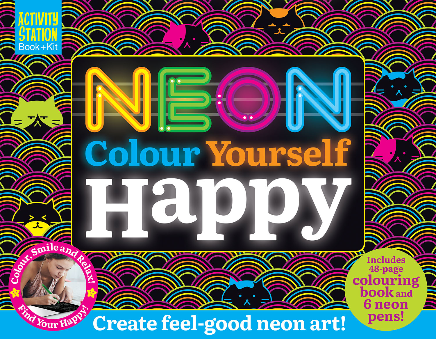 neon colour yourself happy (activity station book + kit) - Ảnh 3
