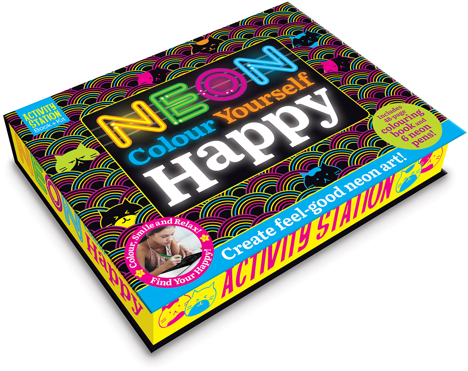 neon colour yourself happy (activity station book + kit) - Ảnh 5