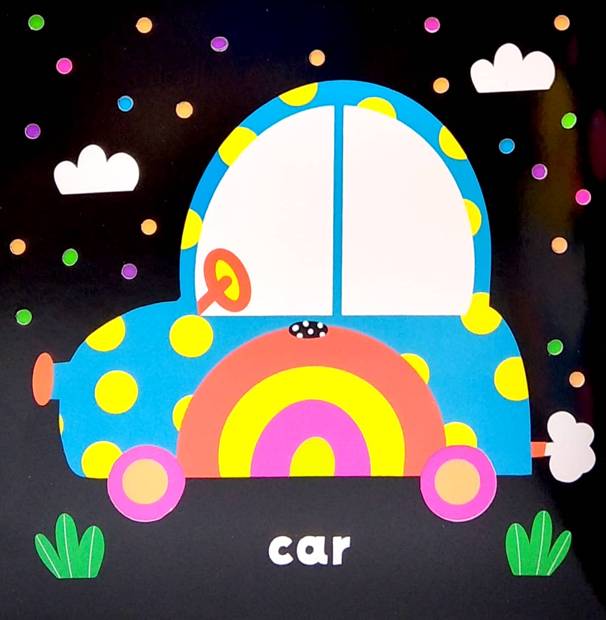 neon cut outs - my first book of words - Ảnh 3