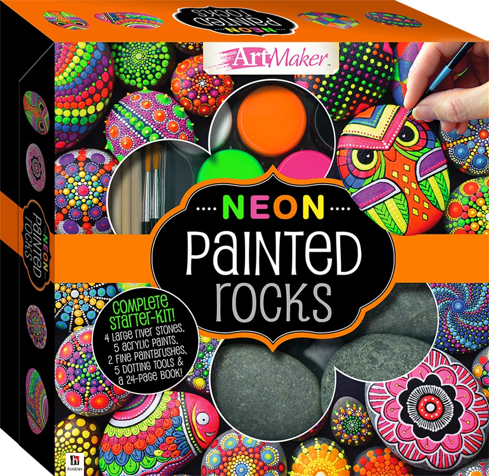 neon painted rocks deluxe kit - Ảnh 4