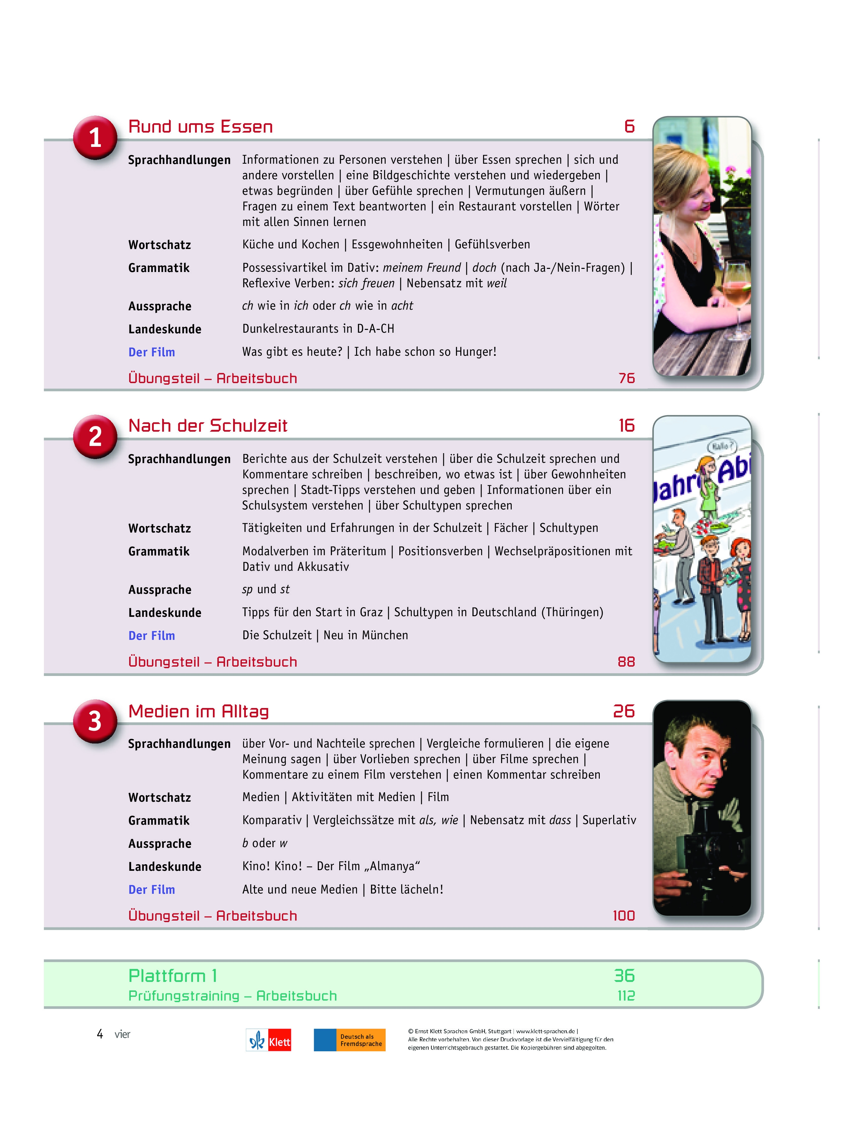 netzwerk a2: deutsch als fremdsprache / deutsch als fremdsprache. kurs- und arbeitsbuch mit dvd und 2 audio-cds - Ảnh 2