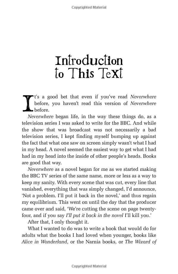 neverwhere: author's preferred text - Ảnh 2