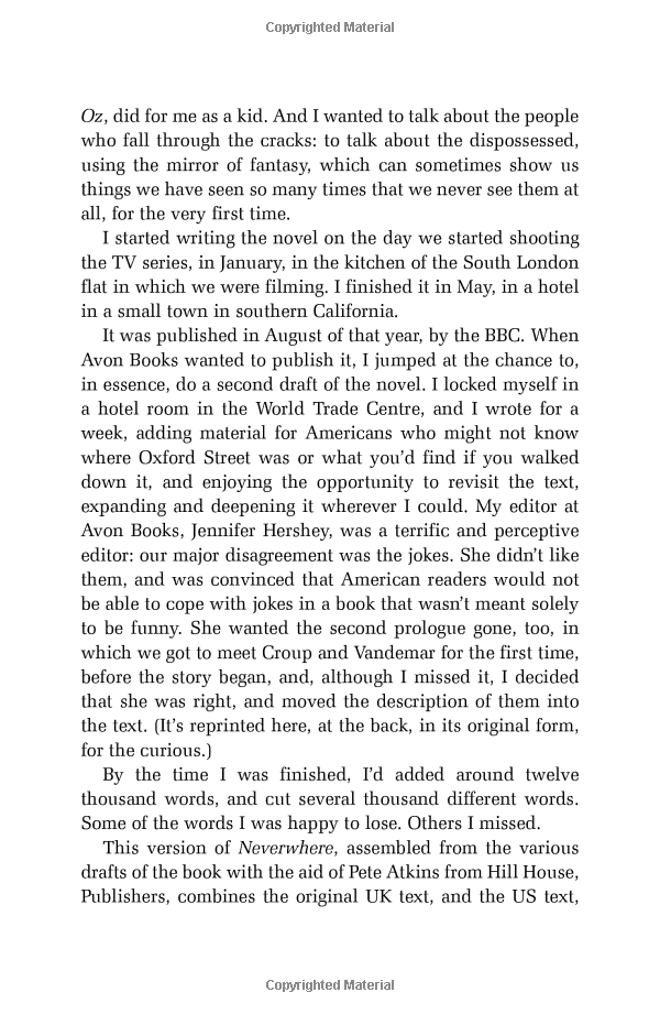 neverwhere: author's preferred text - Ảnh 3