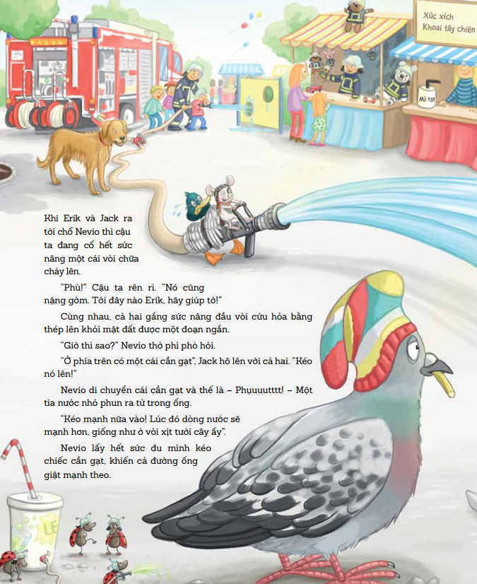 nevio chú chuột dũng cảm - các chú lính cứu hỏa dập tắt một đám cháy, cứu người và bảo vệ môi trường như thế nào? - Ảnh 3