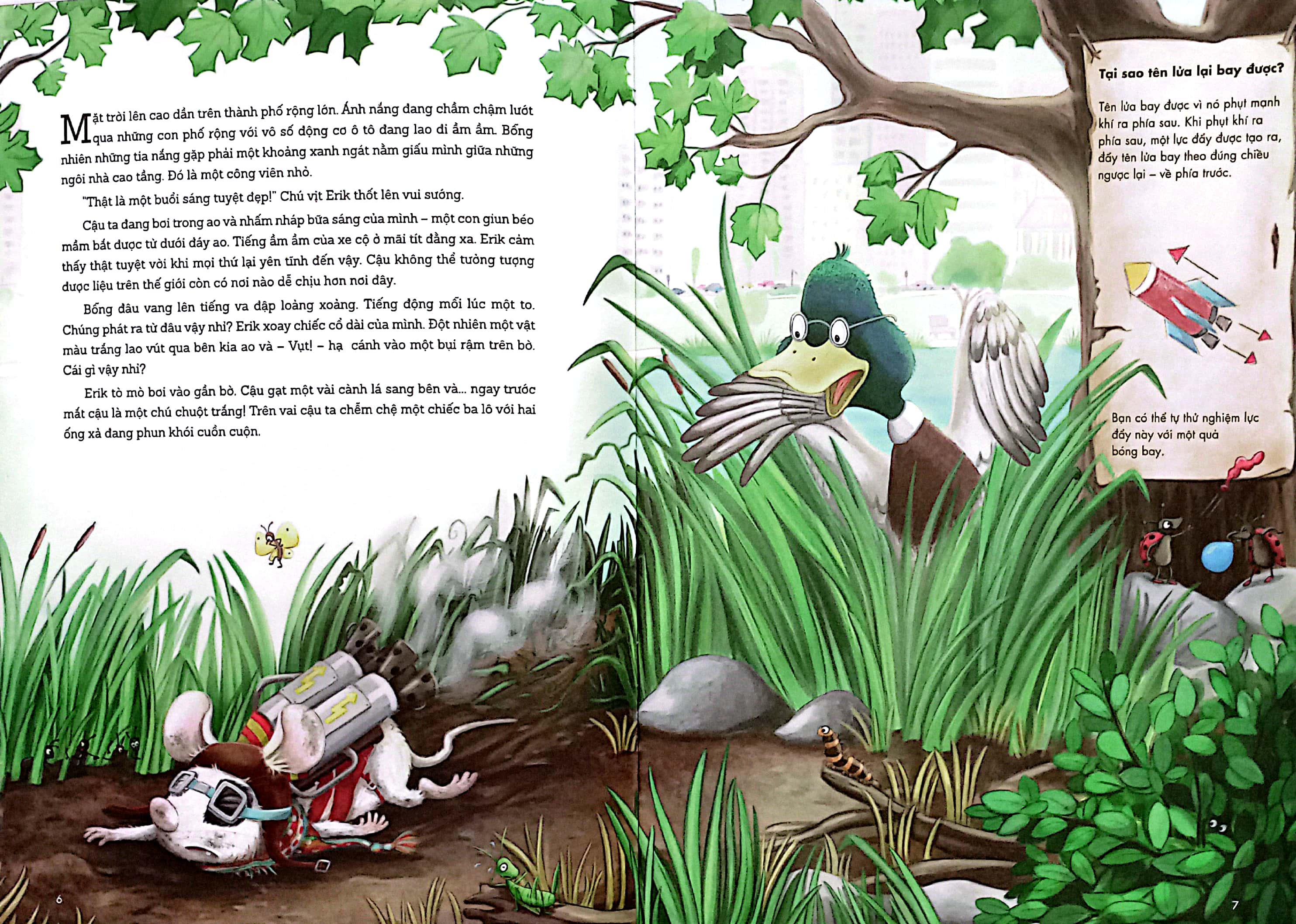 nevio chú chuột dũng cảm - tại sao tên lửa lại bay, tàu lại bơi, và ô tô lăn bánh được? - Ảnh 3