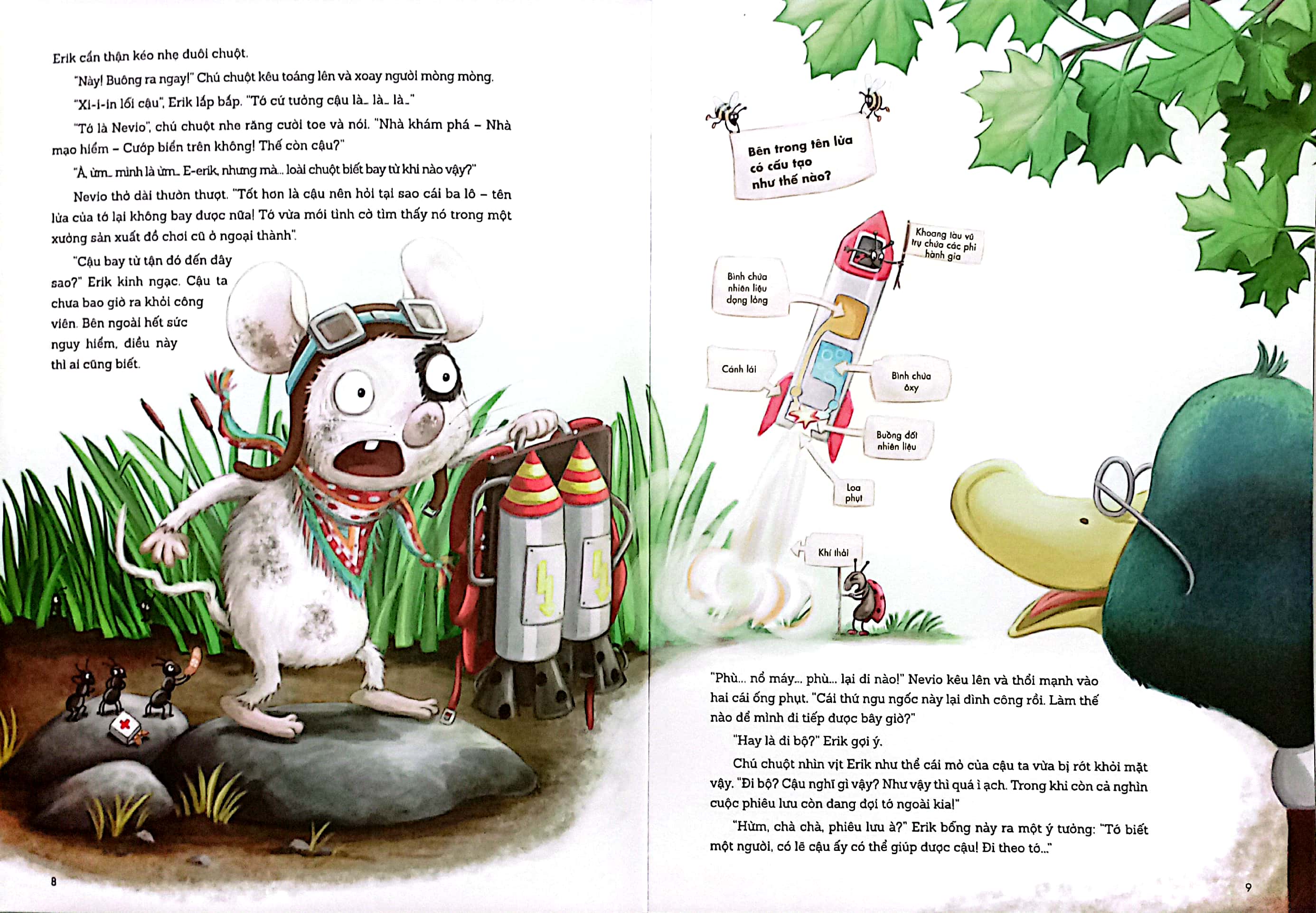 nevio chú chuột dũng cảm - tại sao tên lửa lại bay, tàu lại bơi, và ô tô lăn bánh được? - Ảnh 4