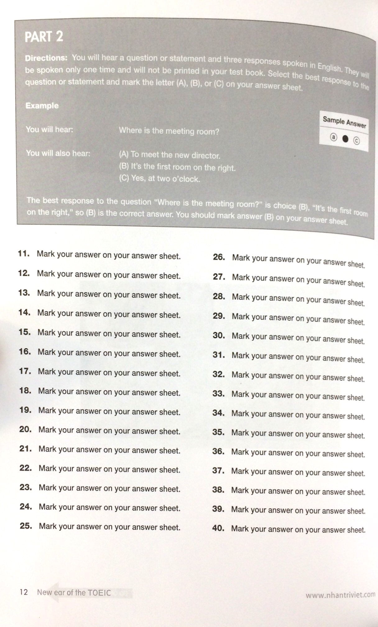 new ear of the toeic (kèm cd) - Ảnh 10