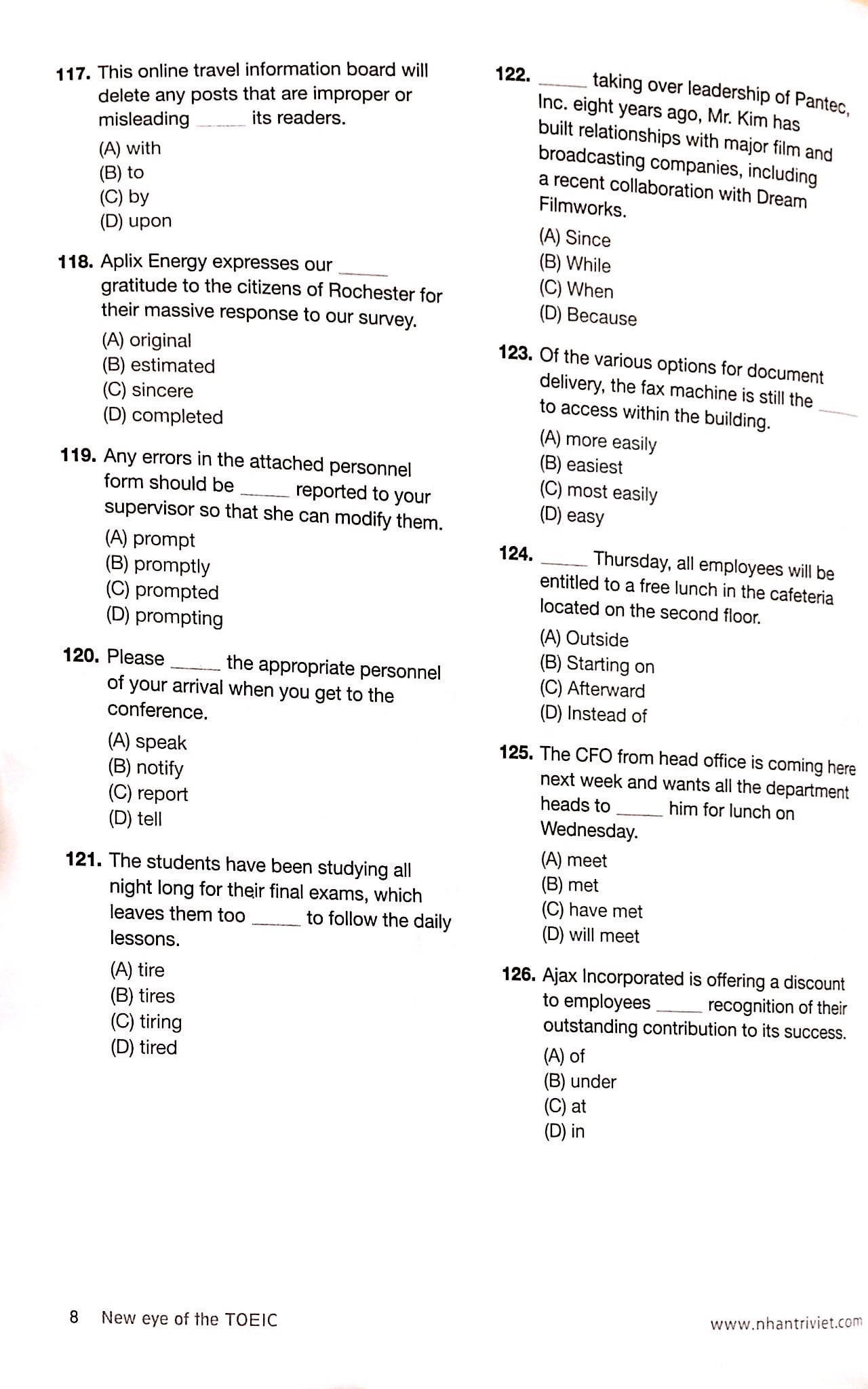 new eye of the toeic (không cd) - Ảnh 6