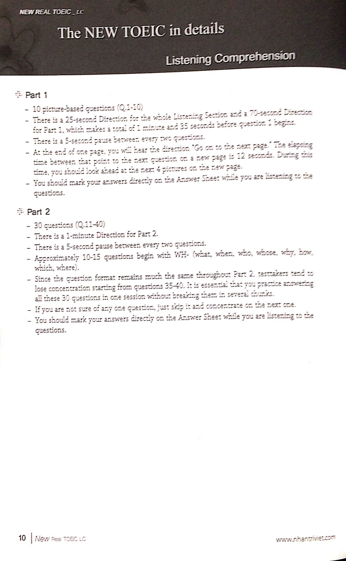 new longman new real toeic - actual tests for listening comprehension lc (+cd) - Ảnh 7