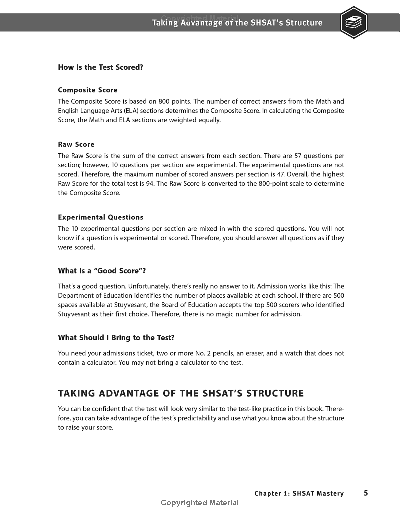 new york city shsat prep 2022 & 2023: 3 practice tests + proven strategies + review (kaplan test prep ny) - Ảnh 15