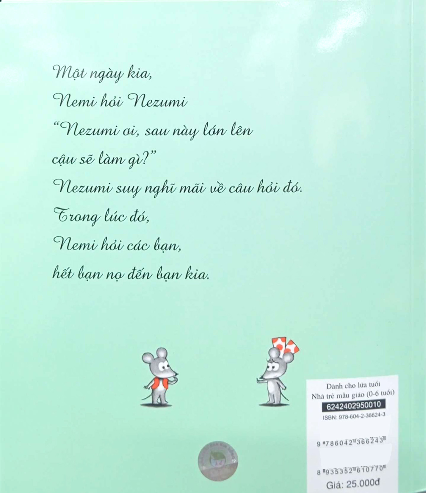 nezumi - chú chuột đáng yêu - lớn lên bạn sẽ làm gì? (tái bản 2024) - Ảnh 7
