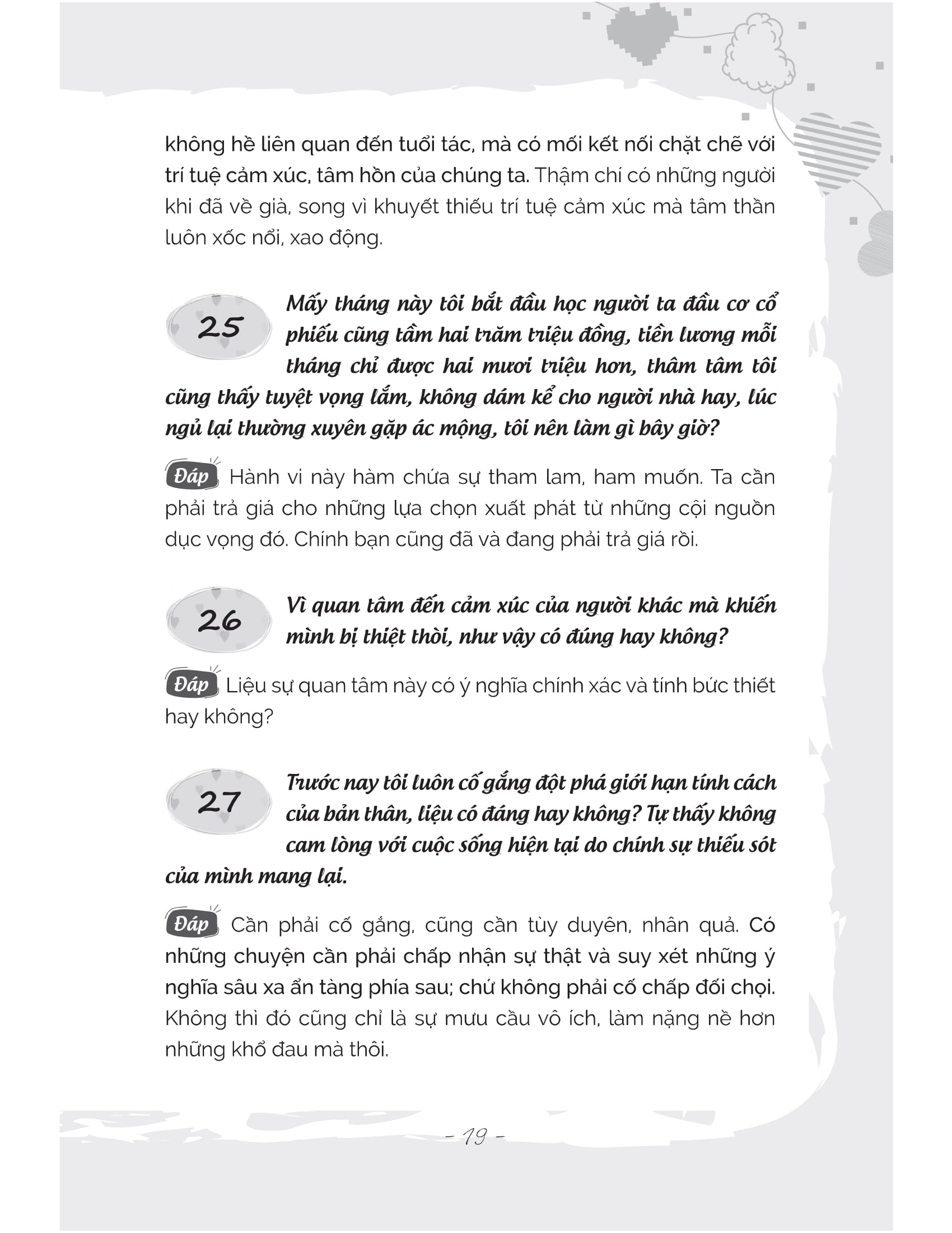 ngàn câu hỏi trong tim: sống thanh tâm tĩnh, sống vui tâm an - Ảnh 14