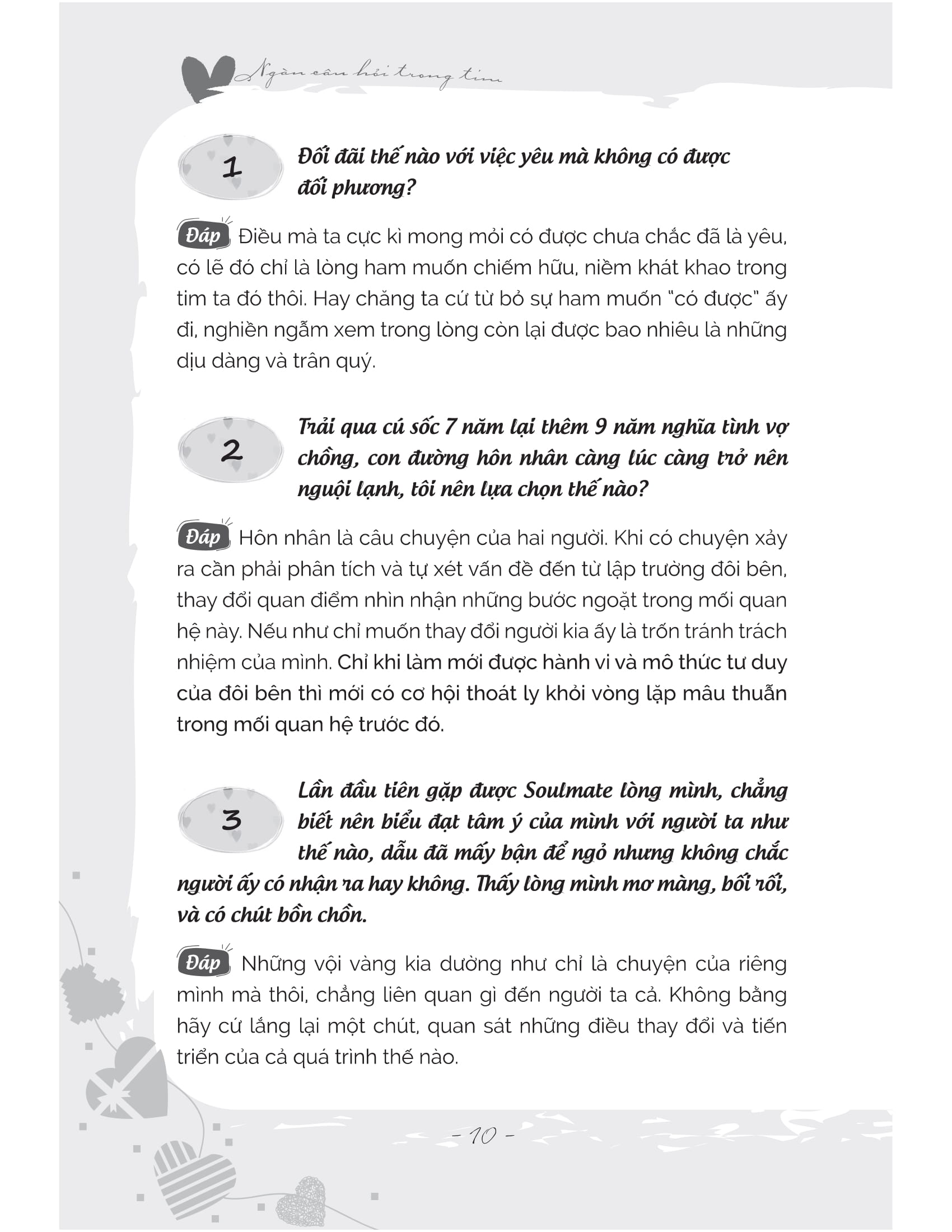 ngàn câu hỏi trong tim: sống thanh tâm tĩnh, sống vui tâm an - Ảnh 5