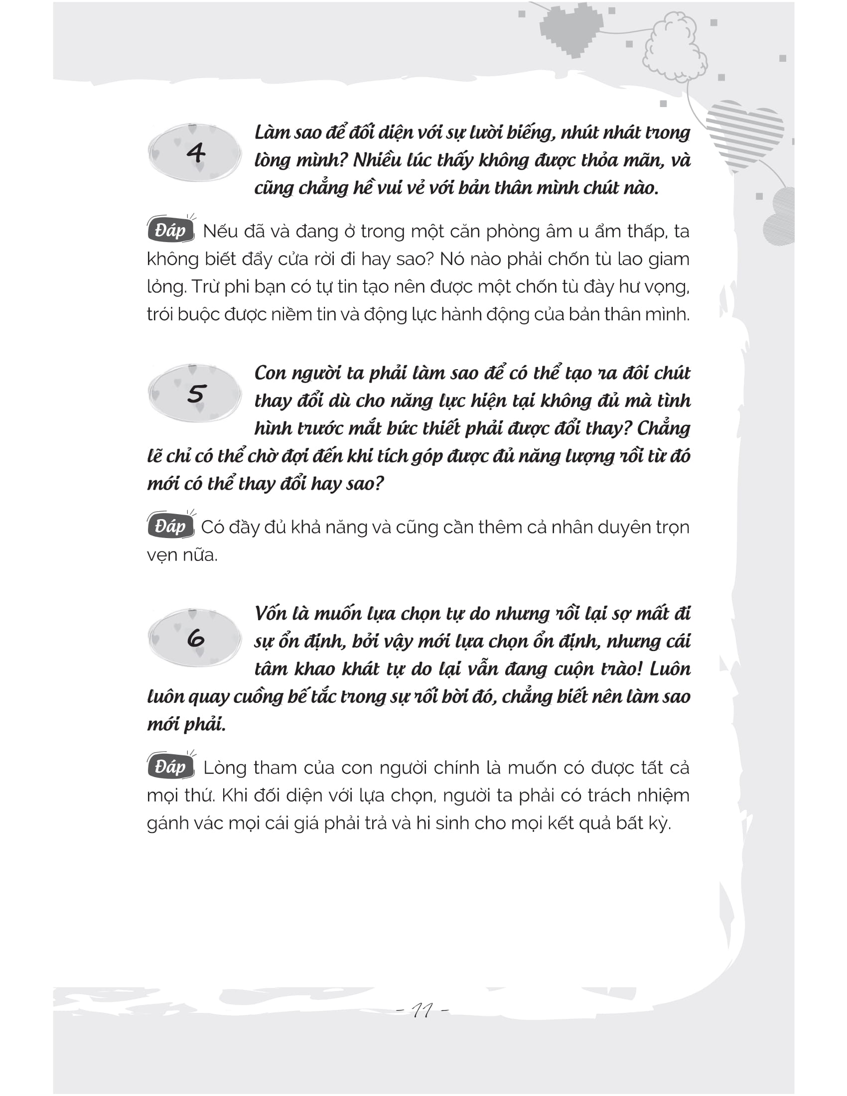 ngàn câu hỏi trong tim: sống thanh tâm tĩnh, sống vui tâm an - Ảnh 6