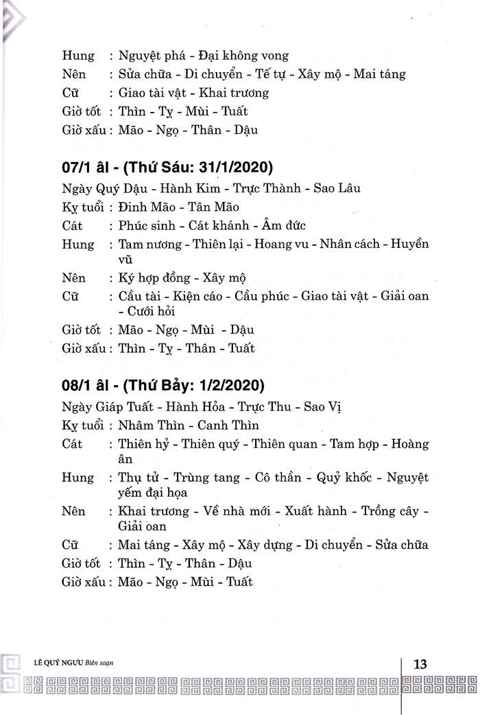 ngày lành tháng tốt năm canh tý 2020 - Ảnh 5