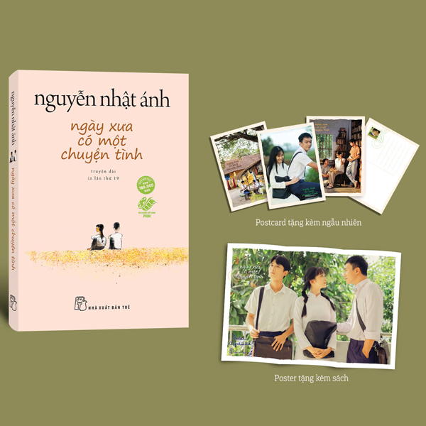 ngày xưa có một chuyện tình - khổ thường - bìa hồng - tặng kèm poster hình ảnh phim và postcard hình ảnh phim