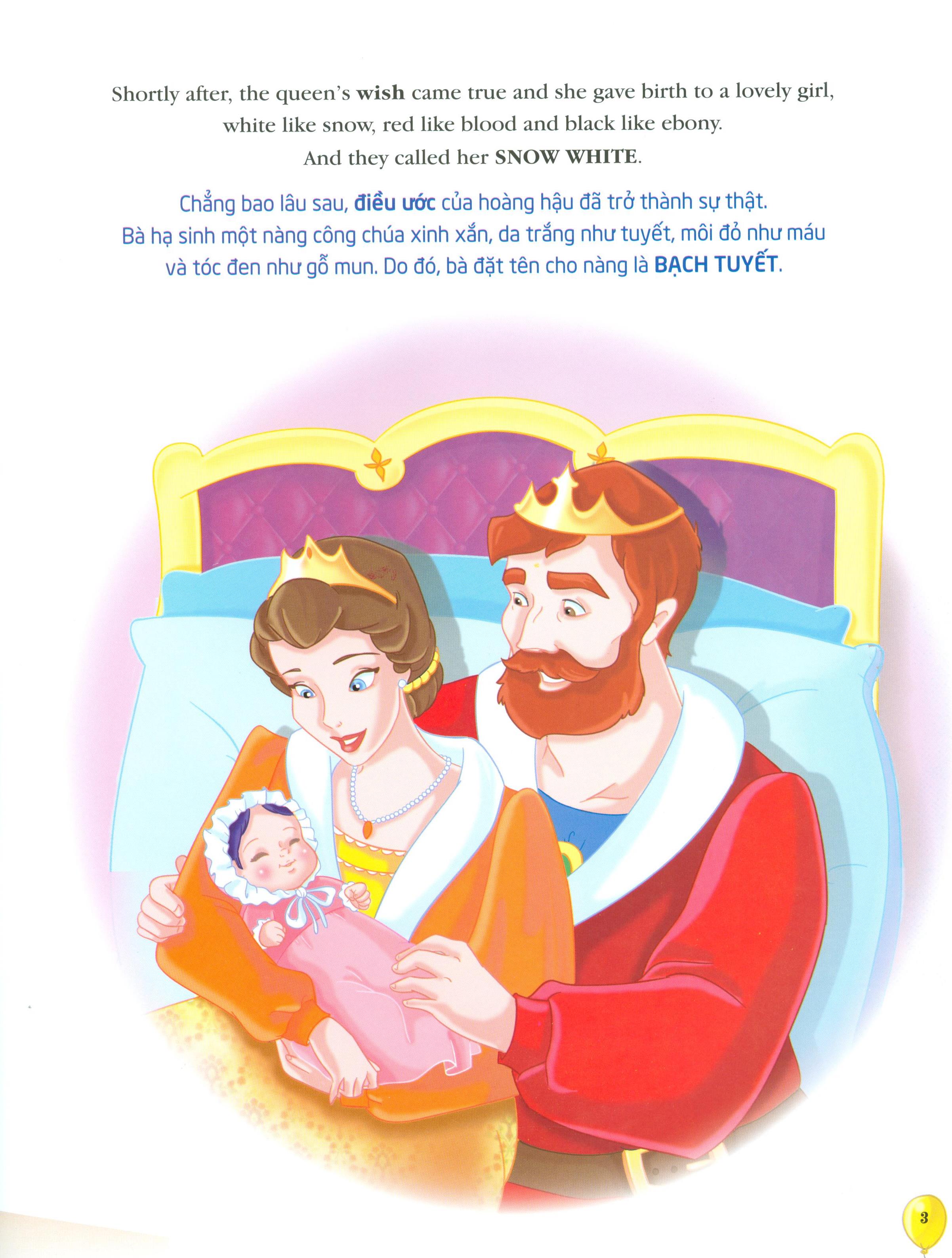 ngày xửa ngày xưa - nàng bạch tuyết và bảy chú lùn - bìa cứng (tái bản 2023) - Ảnh 3