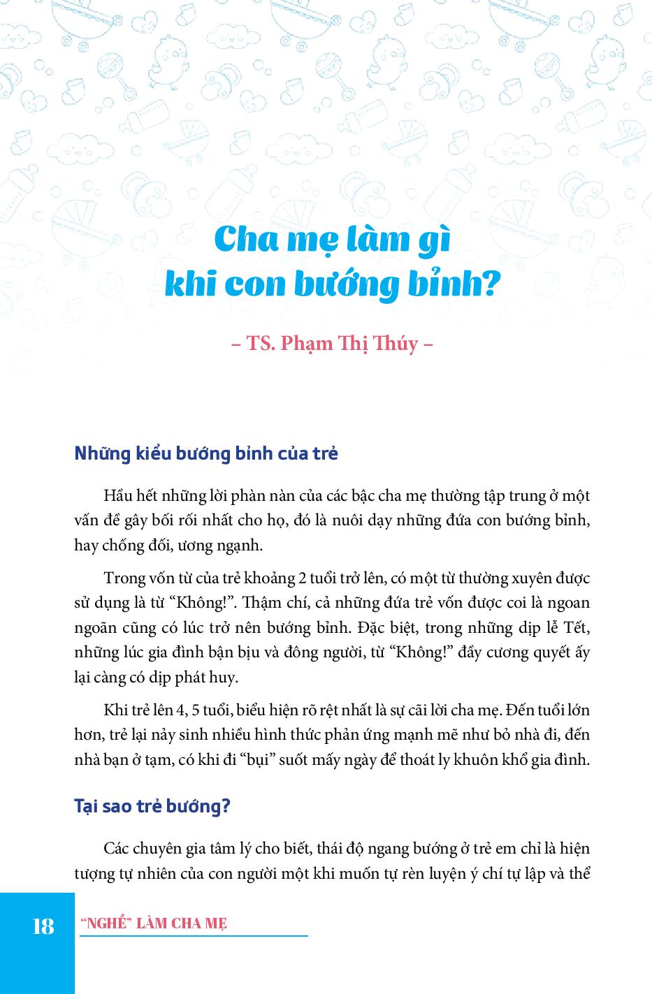 "nghề" làm cha mẹ (tái bản 2018) - Ảnh 14
