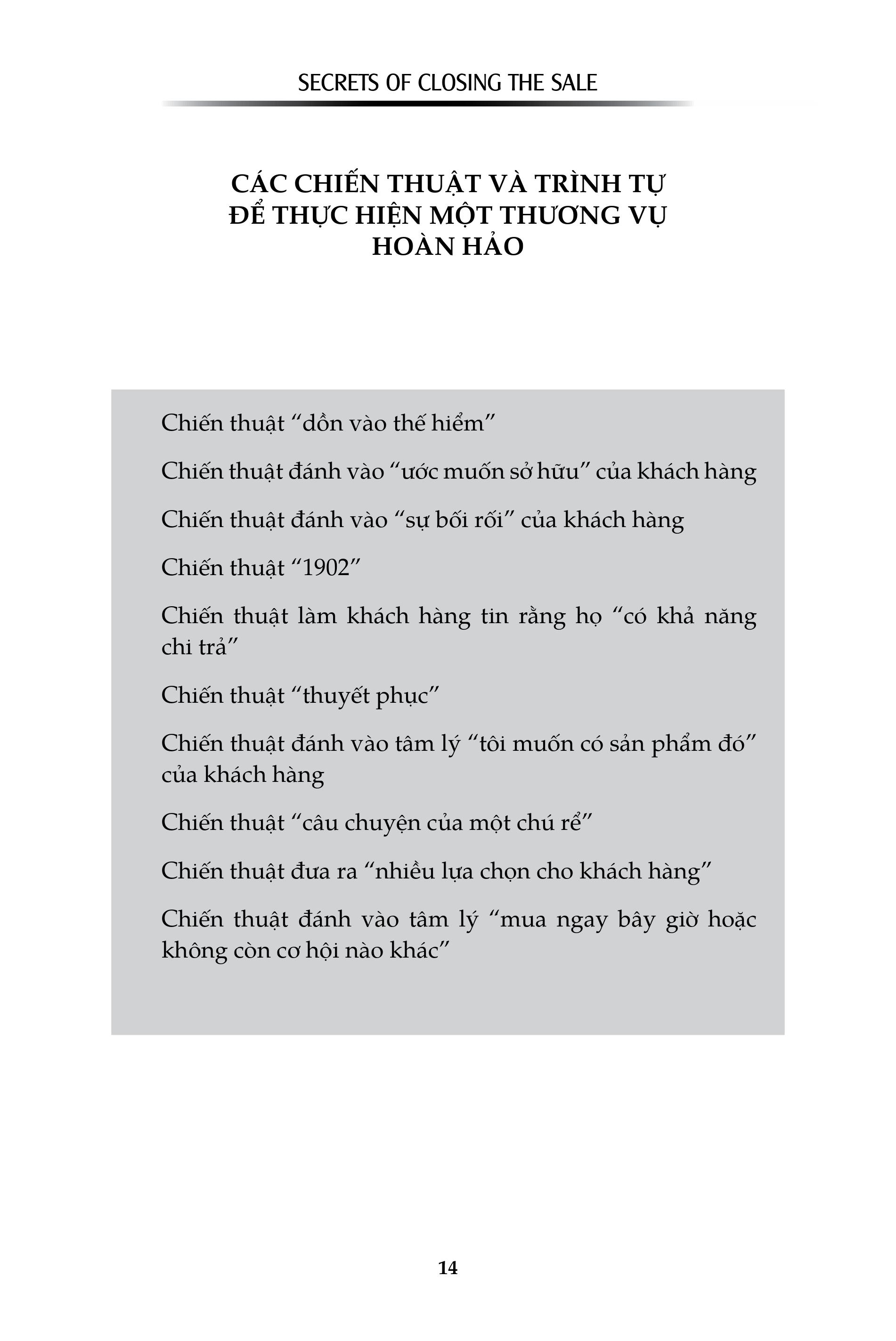 nghệ thuật bán hàng bậc cao - bí quyết chốt deal mọi thời đại (khổ lớn) (tái bản 2021) - Ảnh 10